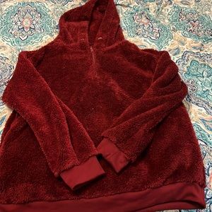 Fleece hoodie, soft and cozy warm